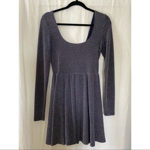 Free People Sparkly Midnight Blue Skater dress